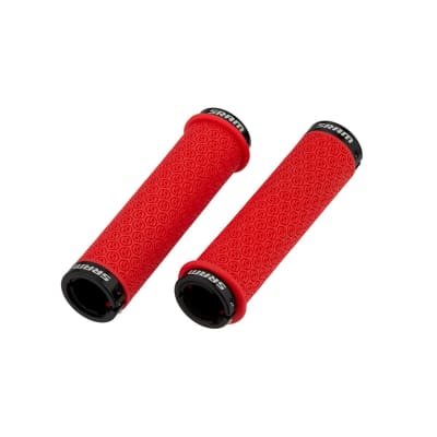 Puños Lock On silicona rojo con topes