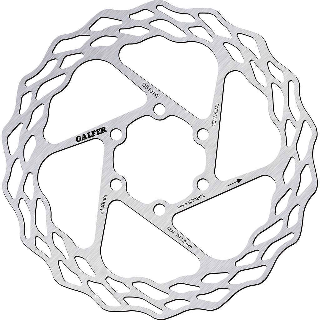 Round Rotor Disc Rotor Disc Wave Road 140mm | Ruka Cycles