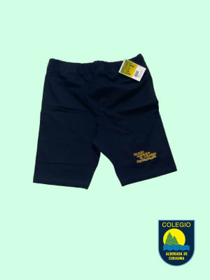 ALBORADA CALZA ALGODON LYCRA DEPORTE AZUL MARINO LISO