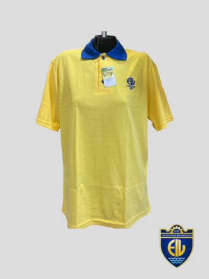 INDUSTRIAL POLERA JERSEY DEPORTE AMARILLO M/C C/PATA