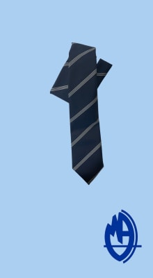 M.A.V. CORBATA SEDA OFICIAL AZUL FRANCIA 3 LINEAS