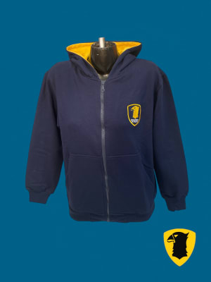 PATMOS CHAQUETA FRANELA DEPORTE AZUL MARINO M/PEGADA CIERRE/L