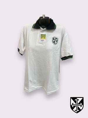 STO.DOMINGO POLERA VARON PIQUE OFICIAL BLANCO M/C C/PATA