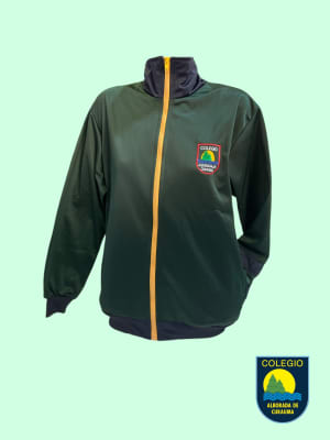 ALBORADA CHAQUETA  BRILLANTE DEPORTE VERDE BOTELLA/AZUL MARINO