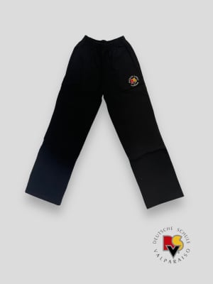 ALEMAN PANTALON FRANELA DEPORTE NEGRO BOLS/SC LISO