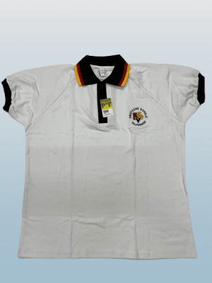 ALEMAN POLERA PIQUE OFICIAL BLANCO M/C C/PATA