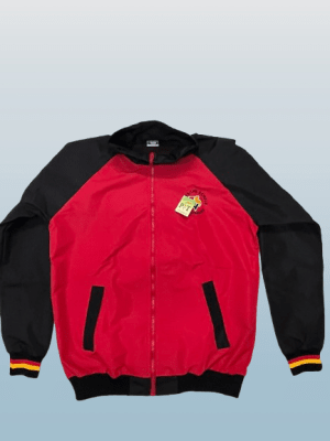 ALEMAN CORTAVIENTO TASLAN ROJO,MALLA NEGRA