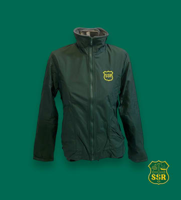 SSR PARKA DAMA TASLAN OFICIAL VERDE BOTELLA/GRIS FORRO POLAR M/PEGADA
