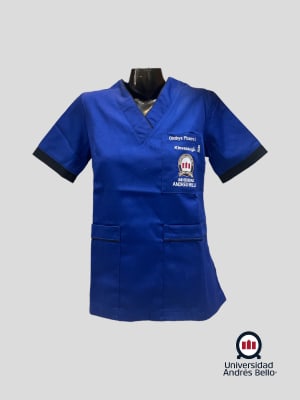 UNAB KINE PIJAMA DAMA  POPLIN AZUL REY