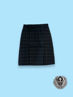 LOURDES FALDA ESCOCES  OFICIAL AZUL/GRIS 3 TABLAS LAT/ENC