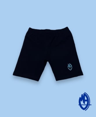 M.A.V. CALZA ALGODON LYCRA DEPORTE AZUL MARINO LISO C/LOGO