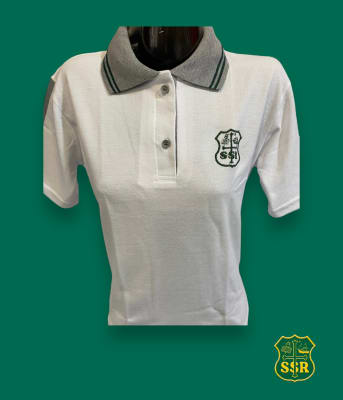 SSR POLERA DAMA PIQUE OFICIAL BLANCO M/C C/PATA