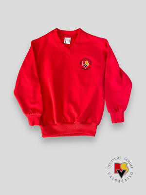 ALEMAN POLERON FRANELA DEPORTE ROJO M/PEGADA ESCOTE V