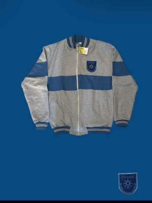 GMR CHAQUETA FRANELA DEPORTE GRIS/ANGRA M/PEGADA CIERRE/L