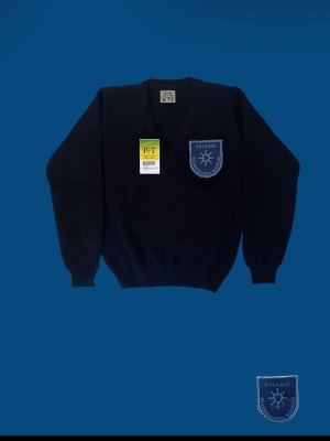 GMR SWEATERS POLYESTER OFICIAL AZUL MARINO ESCOTE V LISO