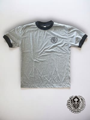LOURDES POLERA JERSEY DEPORTE GRIS M/C C/RED.
