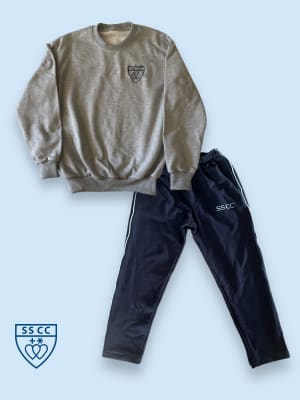 SSCC BUZO POLERON  FRANELA GRIS/A.MAR T. XL