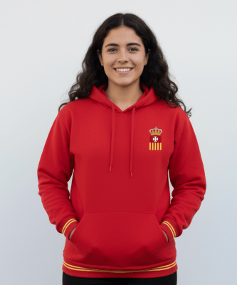 S.P.NOLASCO CHAQUETA FRANELA DEPORTE ROJO M/PEGADA CIERRE/L