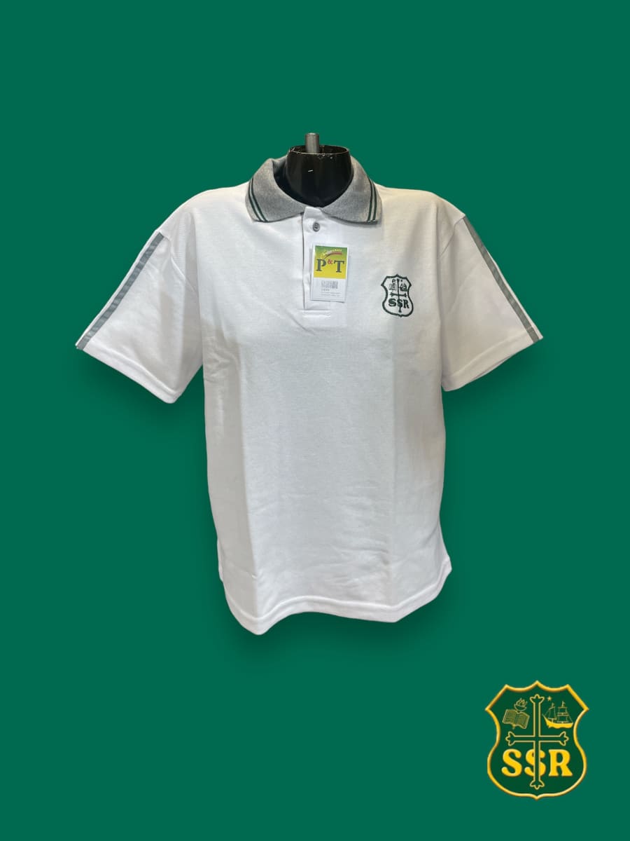 SSR POLERA VARON PIQUE OFICIAL BLANCO M/C C/PATA1