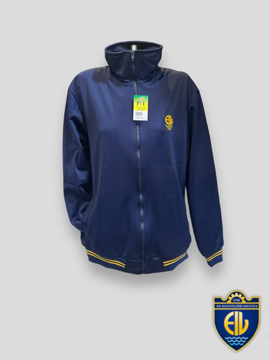 INDUSTRIAL CHAQUETA BRILLANTE DEPORTE AZUL FRANCIA M/PEGADA CIERRE/L1