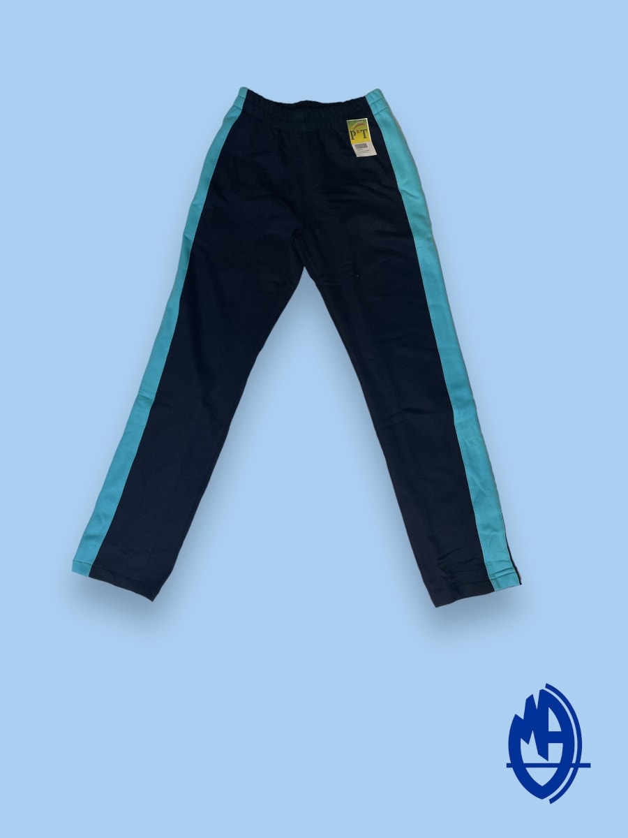 M.A.V. PANTALON FRANELA DEPORTE AZUL MARINO/CALIPSO HUINCHA 1 BOLS.1