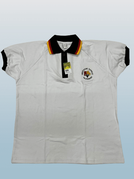 ALEMAN POLERA PIQUE OFICIAL BLANCO M/C C/PATA1