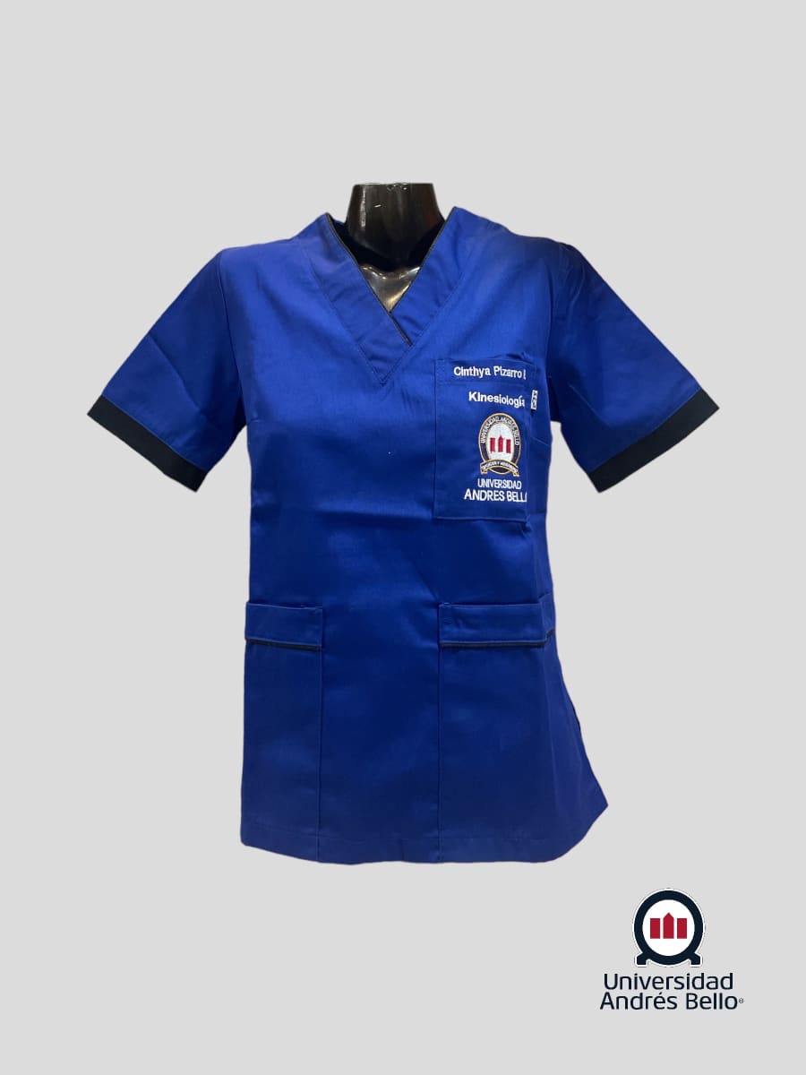 UNAB KINE PIJAMA DAMA  POPLIN AZUL REY1