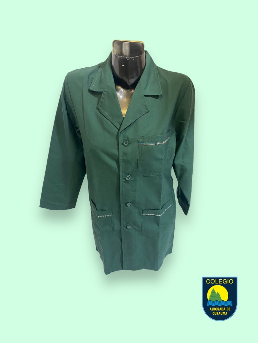 ALBORADA CAPA TREVIRA OFICIAL VERDE BOTELLA C/VIVO ESCOCES C/BOTON1