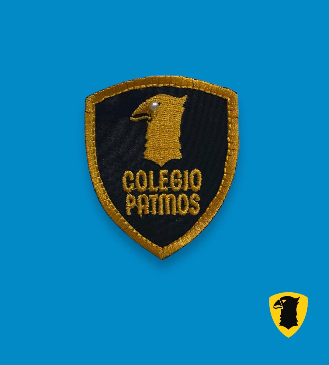 PATMOS INSIGNIA BRILLANTE OFICIAL VARIOS COLORES BORDADO CRINOL.1