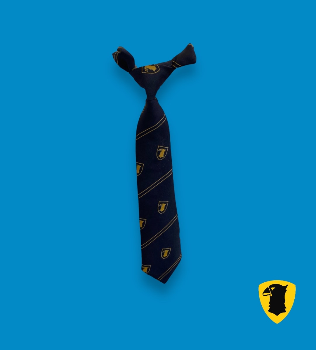 PATMOS CORBATA SEDA OFICIAL AZUL MARINO LISO LOGO1