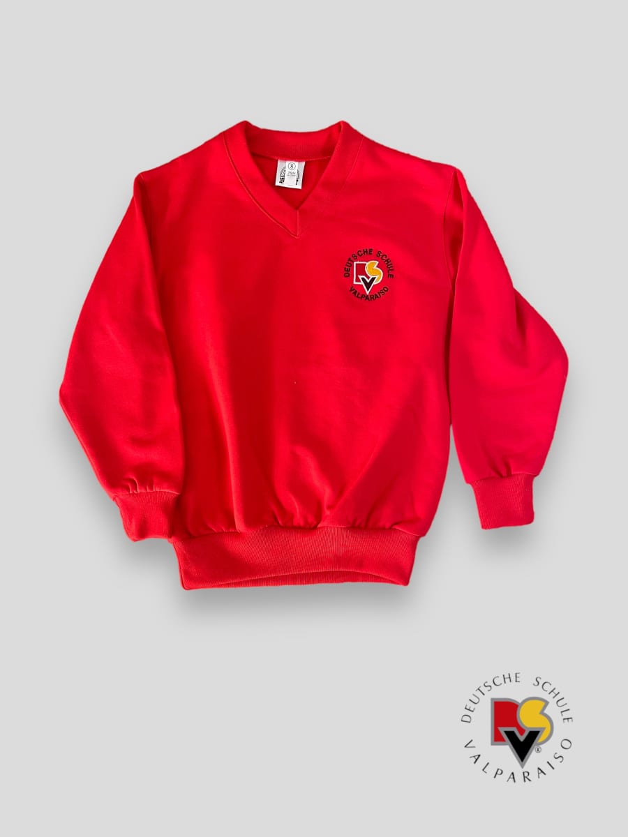 ALEMAN POLERON FRANELA DEPORTE ROJO M/PEGADA ESCOTE V1