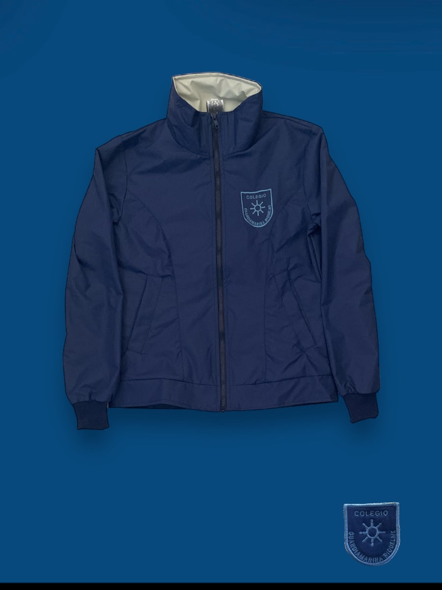 GMR CORTAVIENTO VARON TASLAN OFICIAL AZUL MARINO/GRIS F/MALLA PUÑO TEJIDO1