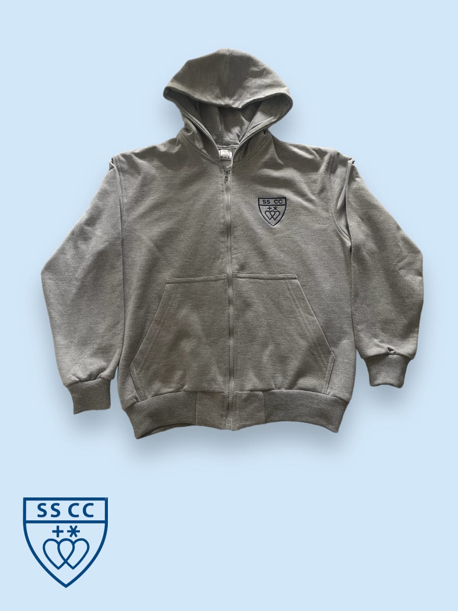 SSCC CHAQUETA FRANELA DEPORTE GRIS CIERRE LARGO1