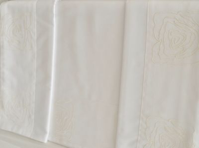 Sábana De Luxe Blanco Flor Sábana De Luxe Blanco Flor