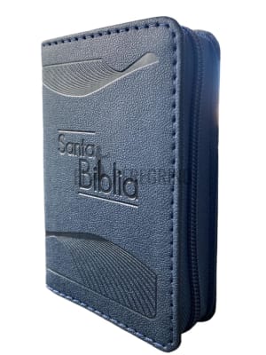 MINI BOLSILLO AZUL CANTO PLATEADO