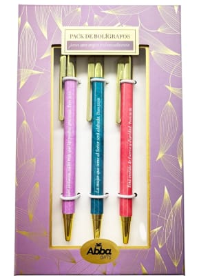 PACK 3 BOLÍGRAFOS DE LUJO MUJER EXTRAORDINARIA