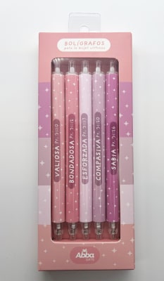 PACK 5 BOLIGRAFOS, MUJER VIRTUOSA