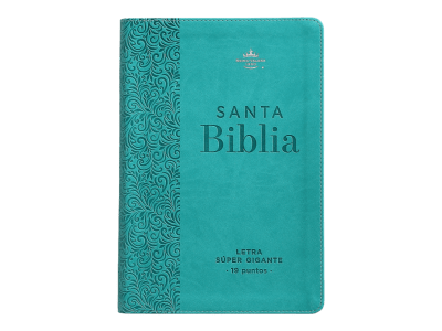 TURQUESA FLORAL, LETRA SUPERGIGANTE