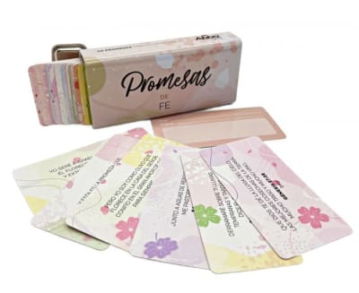 FE, CAJA DE PROMESAS METALICA