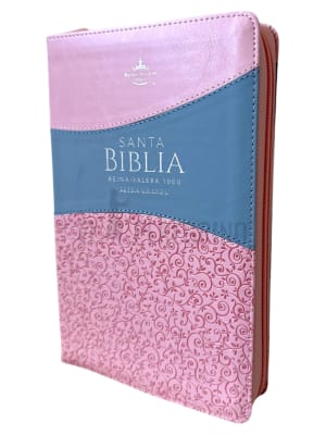 BITONO ROSA CELESTE CON CIERRE