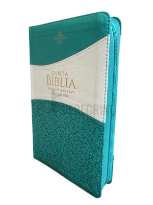 BITONO TURQUESA BLANCO CON CIERRE