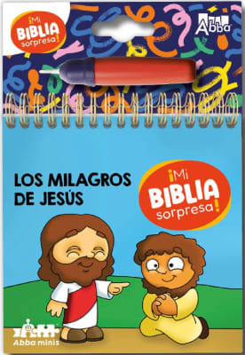 MINI BIBLIA SORPRESA PINTA CON AGUA LOS MILAGROS DE JESUS