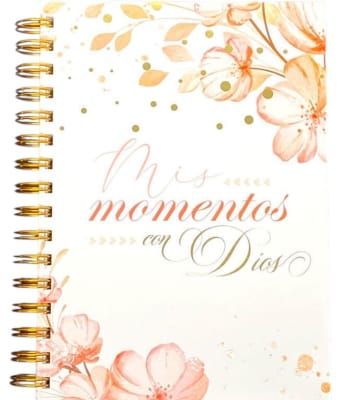 LIBRETA DEVOCIONAL MIS MOMENTOS CON DIOS - FLORAL ROSA