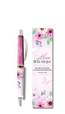 BOLIGRAFO + MARCADOR SEPARADOR, MAMÁ