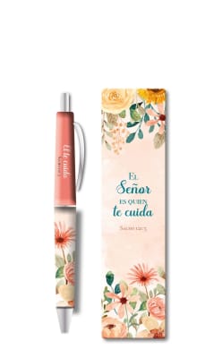 BOLIGRAFO + MARCADOR SEPARADOR, EL SEÑOR ES QUIEN TE CUIDA