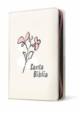 BIBLIA NTV LETRA GIGANTE BEIGE CON ZIPER CON FILAMENT