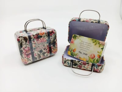 EQUIPAJE PARA FLORECER, CAJA DE PROMESAS MALETA.