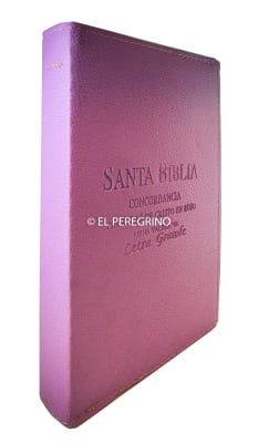Biblia Reina Valera 1960 Letra Grande con cierre color claro con concordancia y palabras de Cristo en rojo Biblia Reina Valera 1960 Letra Grande con cierre color claro con concordancia y palabras de Cristo en rojo