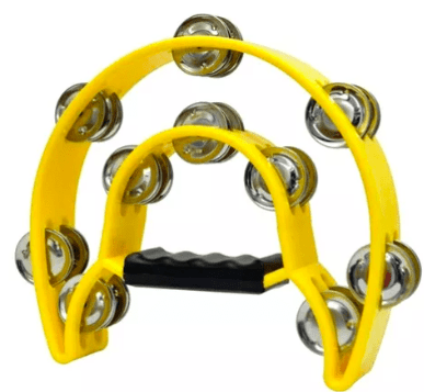 PANDERO MEDIA LUNA DOBLE AMARILLO