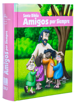 BIBLIA AMIGOS POR SIEMPRE ROSADA